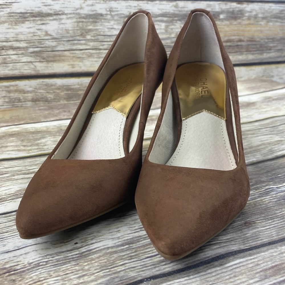 Michael Michael Kors suede Heels Sz 7.5 M